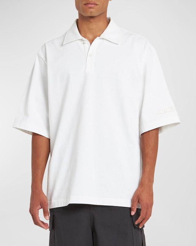 Mens Oversized Polo Shirt Product Image