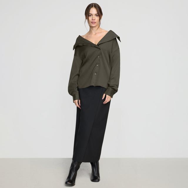 Jemima Tencel Wrap-Neck Blouse Product Image