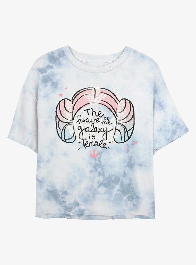 Star Wars The Futre Is Female Tie-Dye Girls Crop T-Shirt Product Image