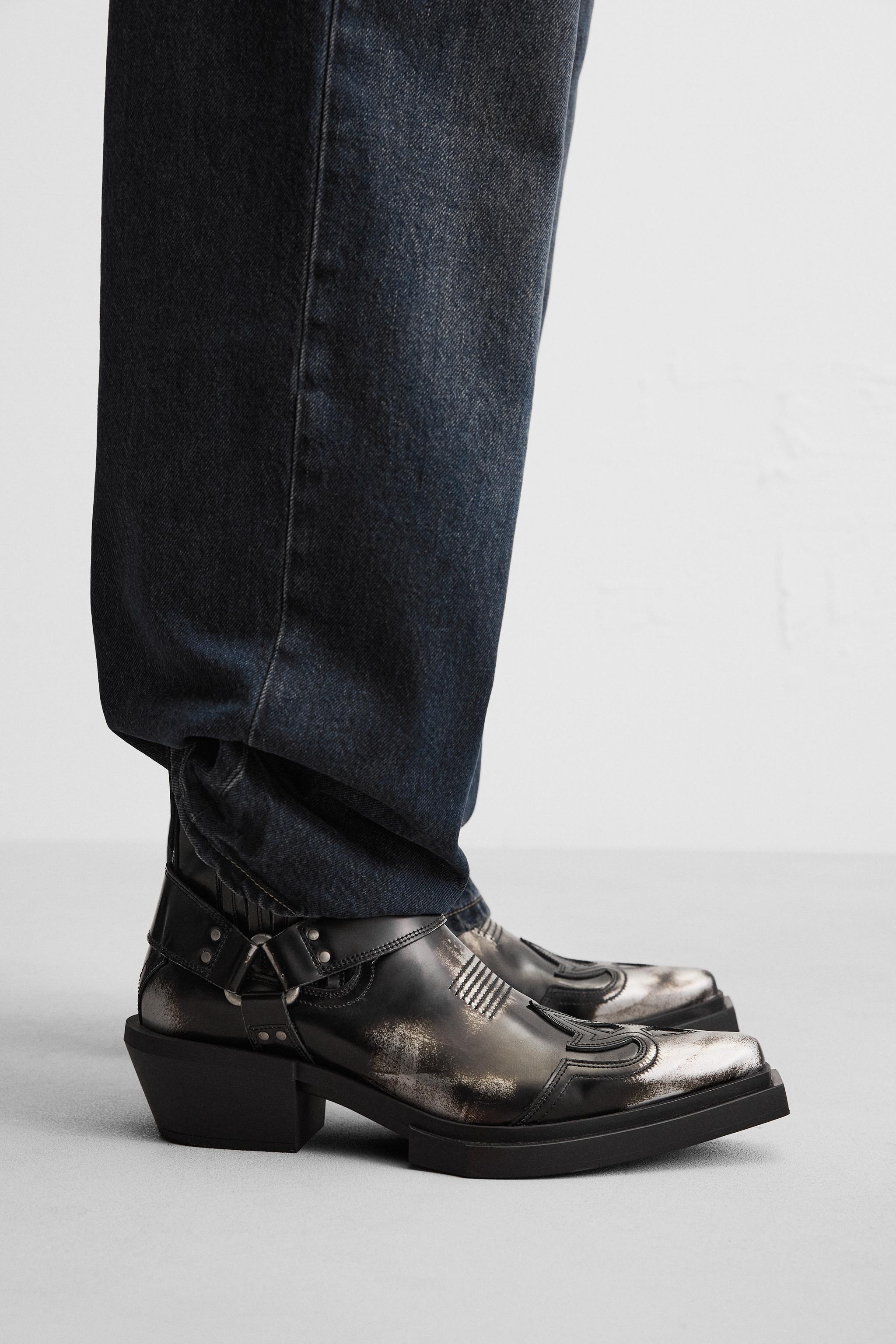 LEATHER COWBOY BOOTS Product Image