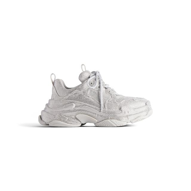 Women's Triple S Sneaker With Rhinestones  in Light Grey Product Image