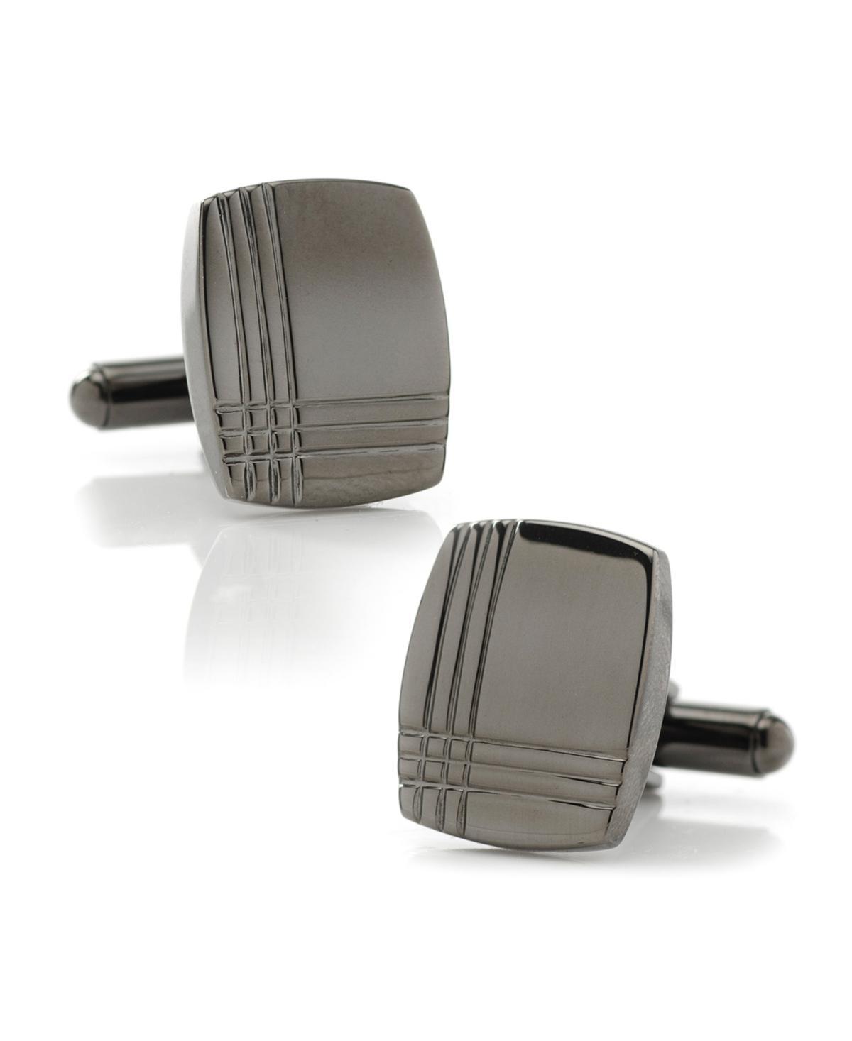 Cufflinks, Inc. Tartan Gunmetal Cuff Links at Nordstrom Product Image