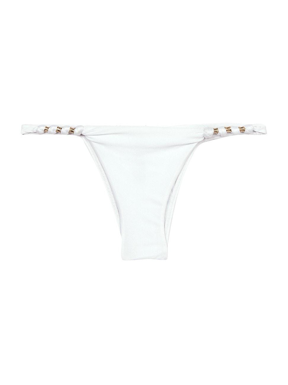 Womens Paula Goldtone-Bead Bikini Bottoms Product Image