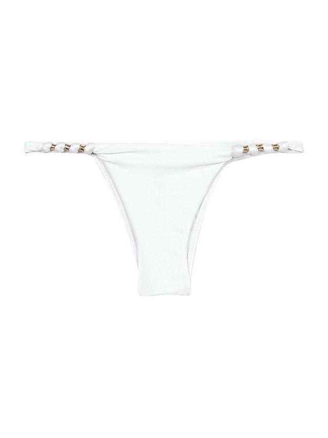 Womens Paula Goldtone-Bead Bikini Bottoms Product Image