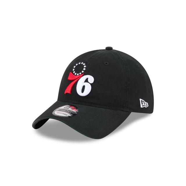 Philadelphia 76ers Black 9TWENTY Adjustable Hat Male Product Image