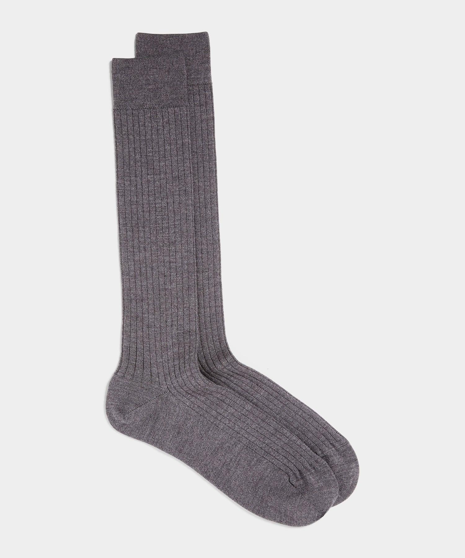 Merino Dress Sock in Grey Product Image