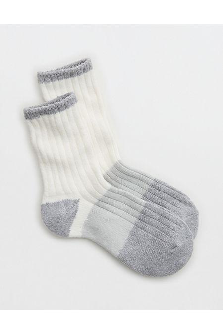 Aerie Colorblock Marled Crew Socks Women's Product Image