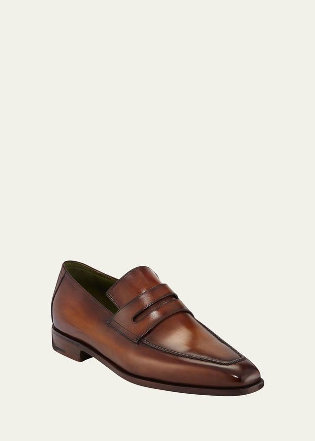 Mens Andy Leather Penny Loafers Product Image