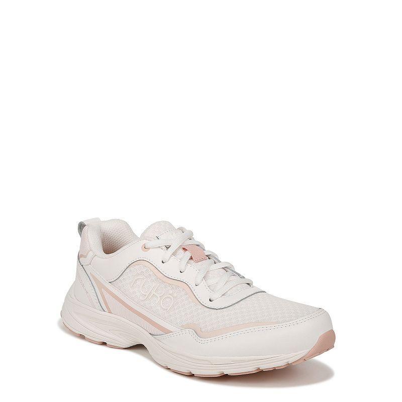 Ryka Womens Sublime Walking Sneakers - White Mesh/Leather Product Image