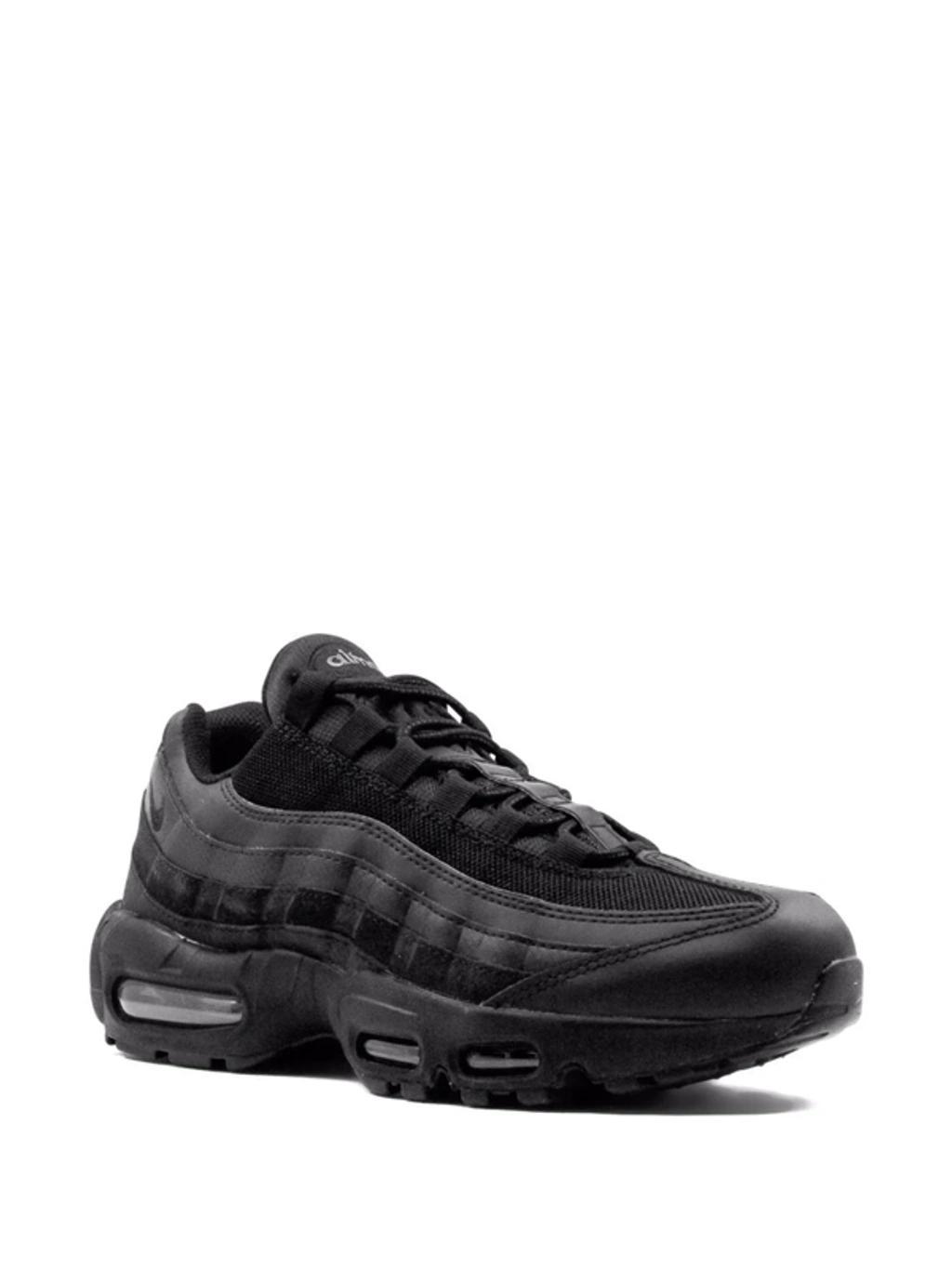 Black Air Max 95 Essential Sneakers In Black / Black / Black Product Image