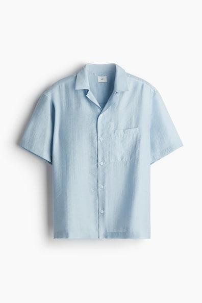 Regular Fit Lyocell-blend Resort Shirt Product Image