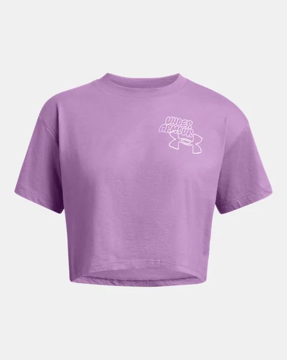 Women's UA Bubble Script Crop Short Sleeve Product Image