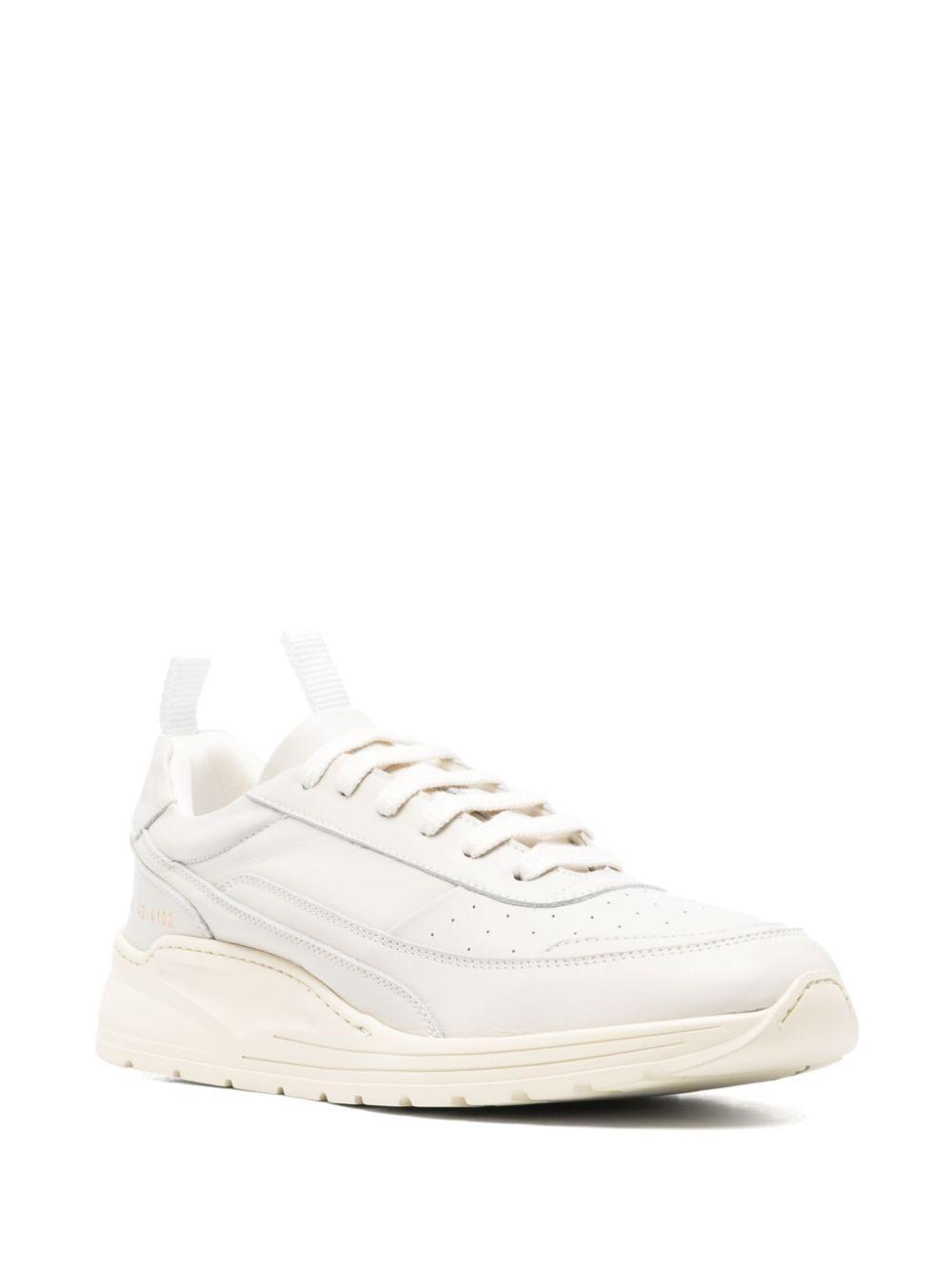 COMMON PROJECTS Leather Sneakers In Grey Product Image