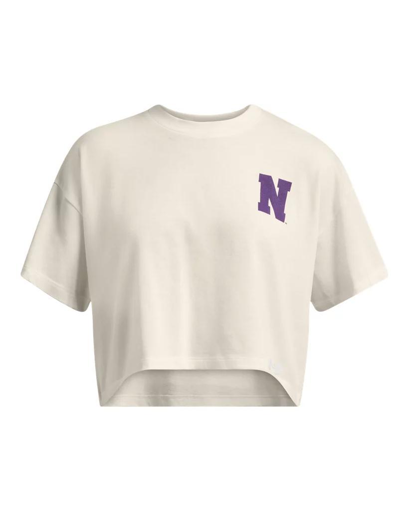 Women's UA Gameday Heavyweight Crop Boxy Collegiate T-Shirt Product Image