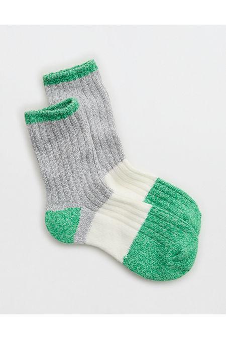 Aerie Colorblock Marled Crew Socks Women's Product Image