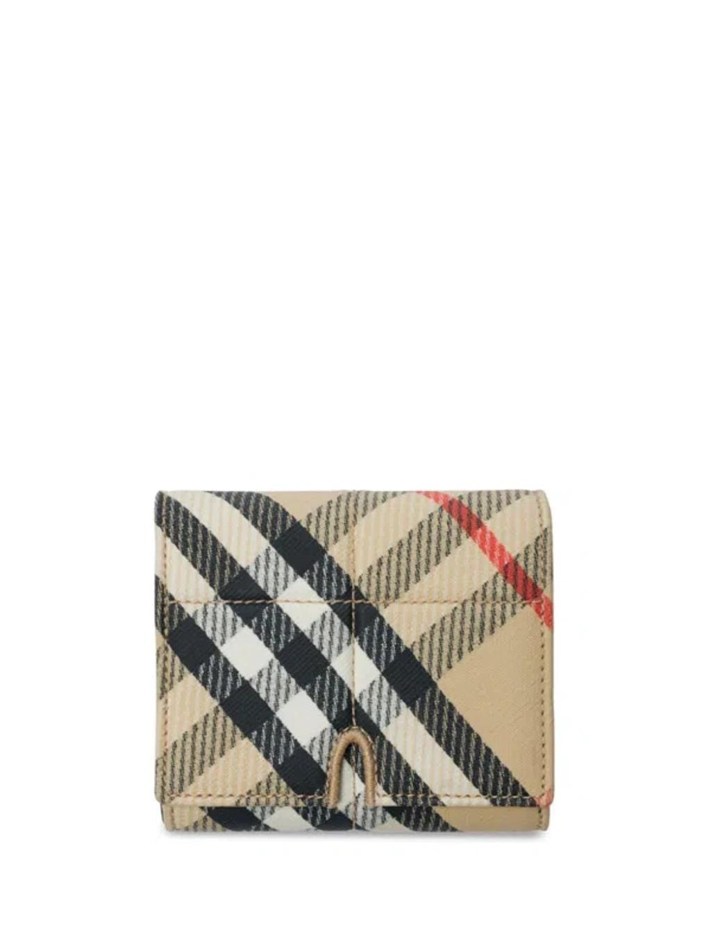 BURBERRY Snip Wallet In Beige Product Image