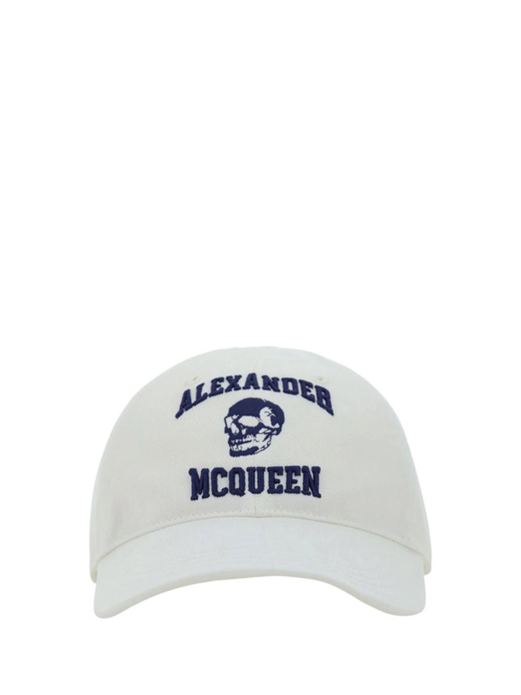 Logo Embroidered Baseball Cap In White Product Image