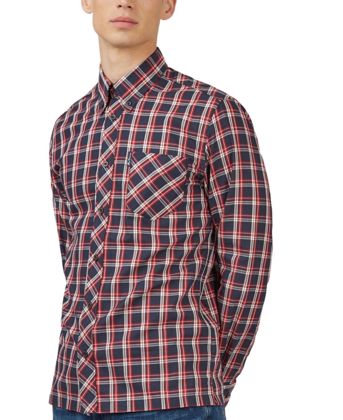 Ben Sherman Check Cotton Button-Down Shirt Product Image