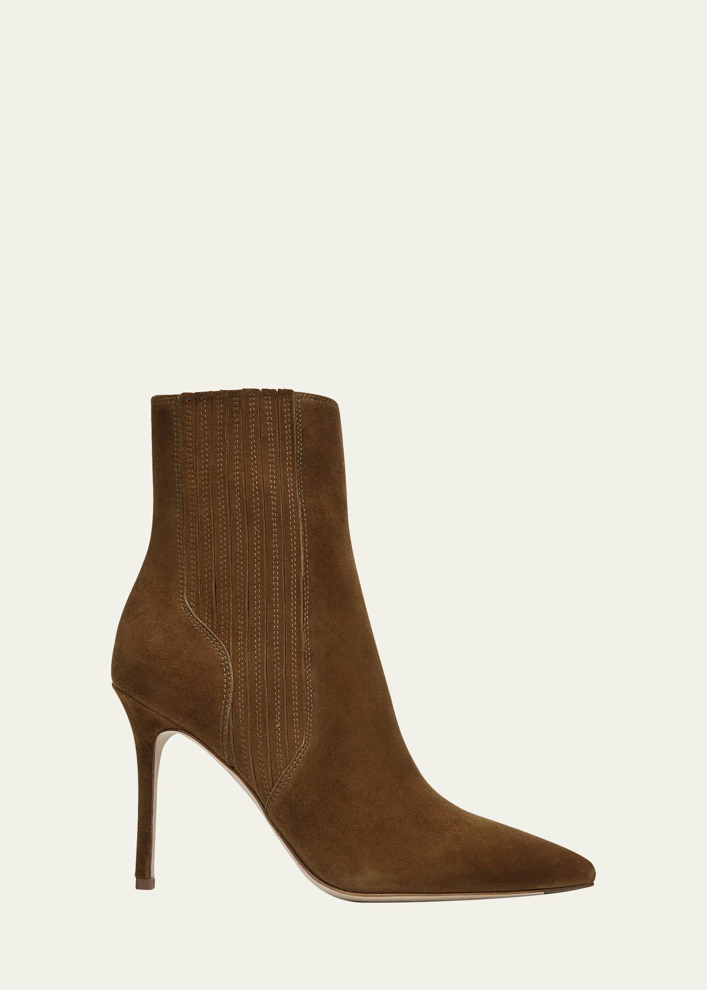 Womens Lisa 95MM Suede Ankle Boots Product Image