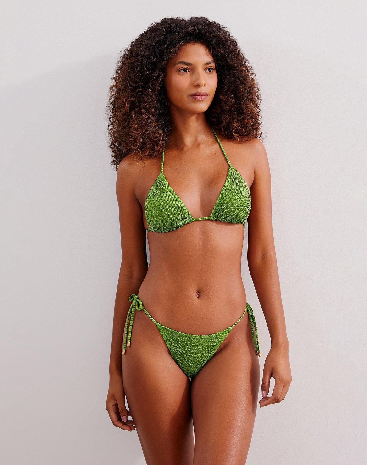 Mesh Tri Top - Acid Green Product Image