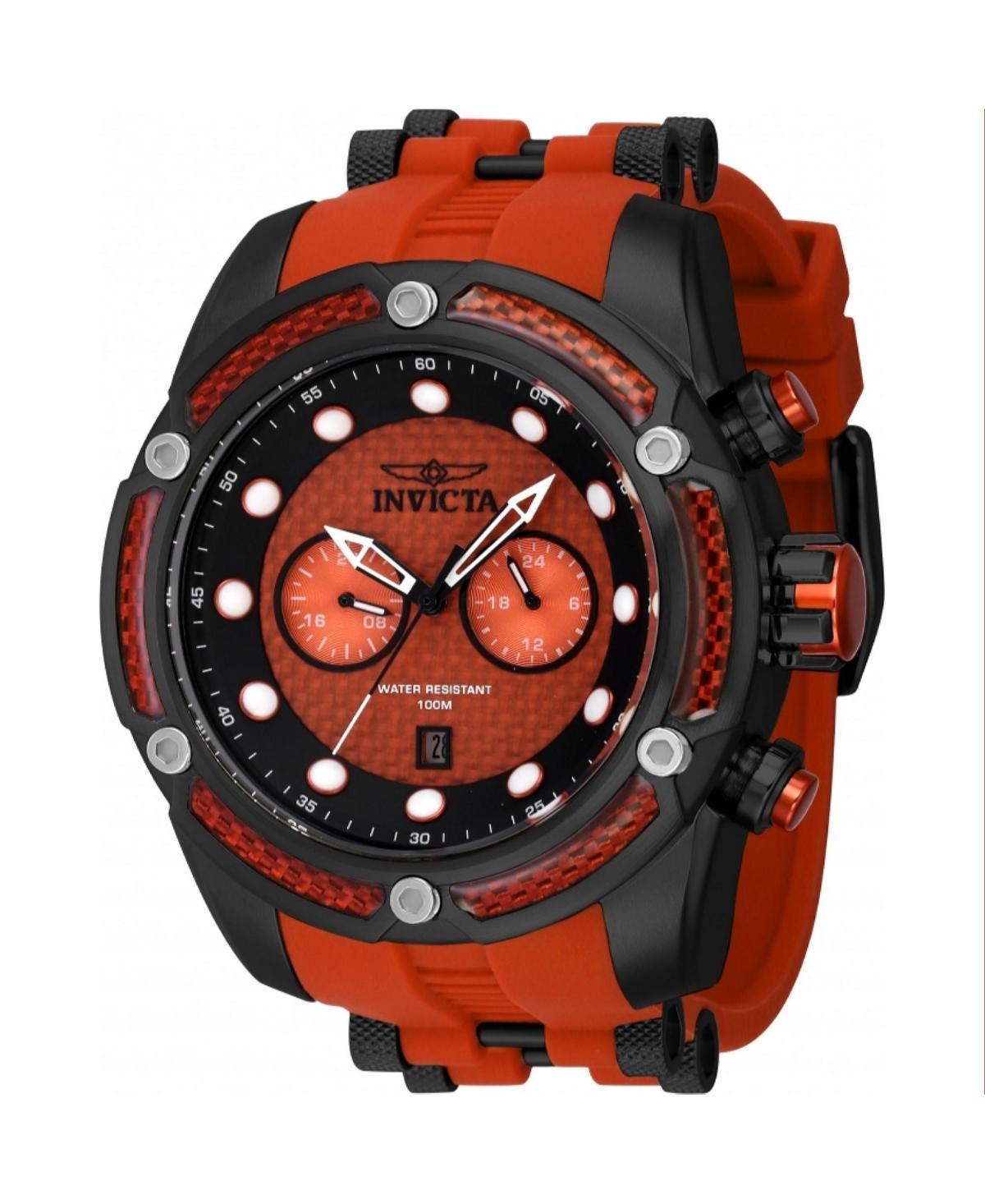 Invicta Mens 42283 Bolt Quartz 3 Hand Orange Dial Watch - Orange Product Image