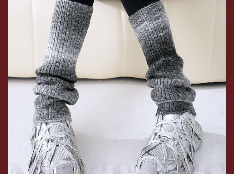 Gradient Knitted Leg Warmers Product Image