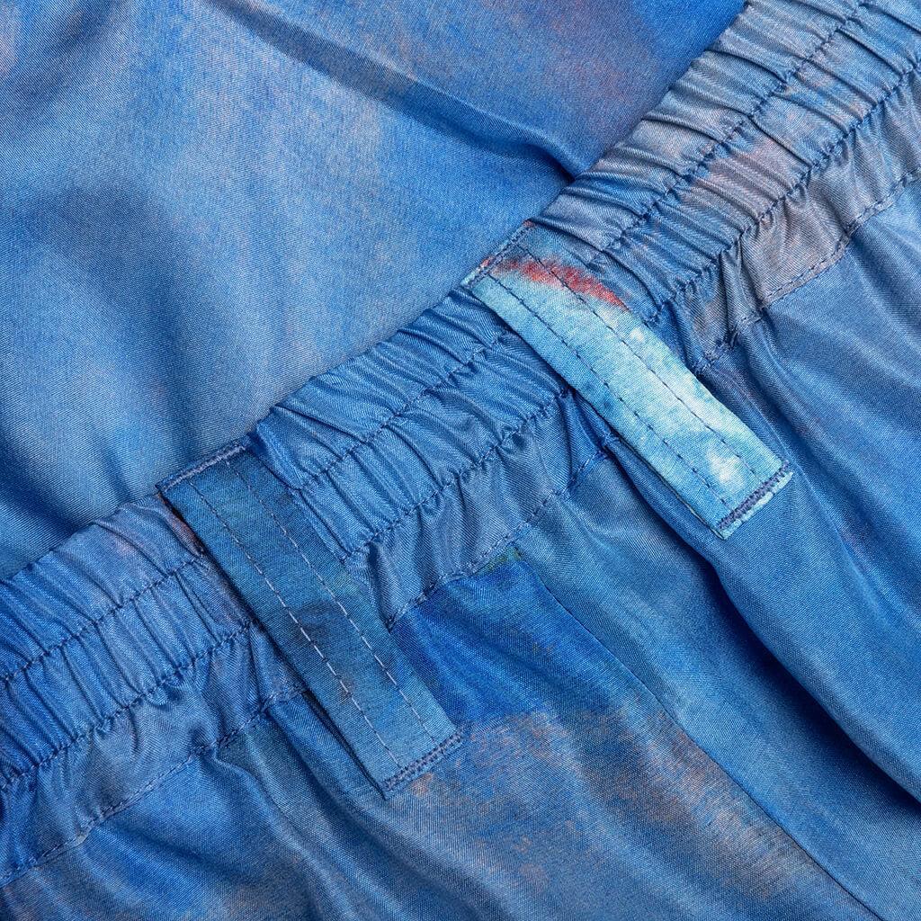 Silk Habotai Stretch Waist Shorts - Cobalt Male Product Image