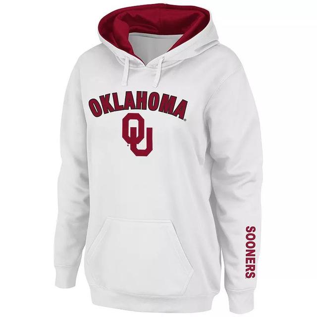 Womens Oklahoma Sooners Arch & Logo 1 Pullover Hoodie Product Image