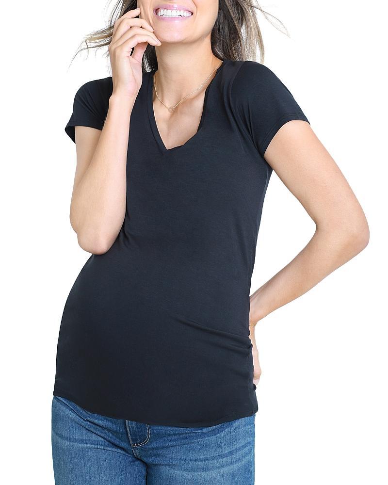 Ingrid & Isabel Maternity V-Neck Short Sleeve Tee Product Image