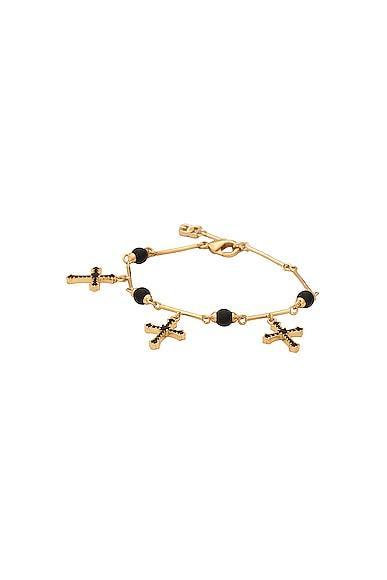 Dolce & Gabbana Bijoux Cross Bracelet in Metallic Product Image