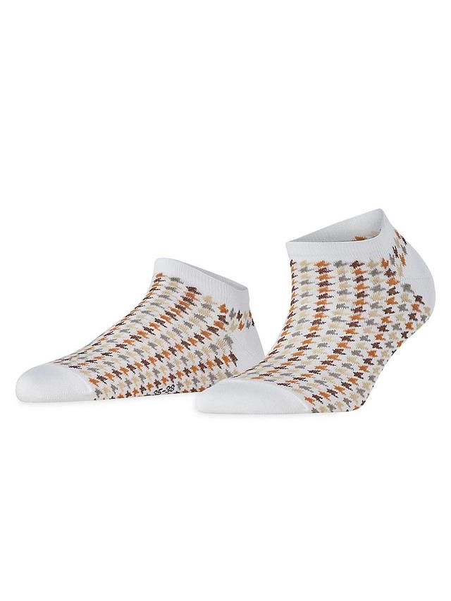 Womens Vibrant Boost Houndstooth Ankle Socks Product Image