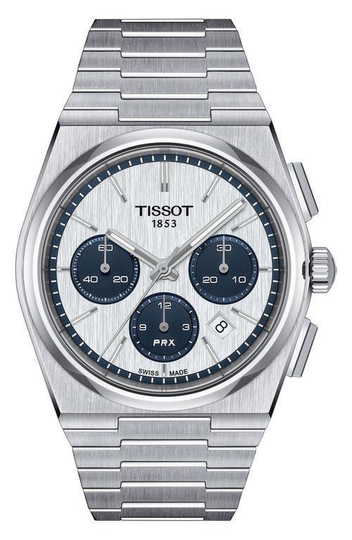 Tissot Mens Prx Automatic Chronograph Stainless Steel Bracelet Watch Product Image