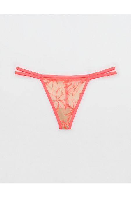 Show Off Embroidery Thong Underwear Women's Product Image