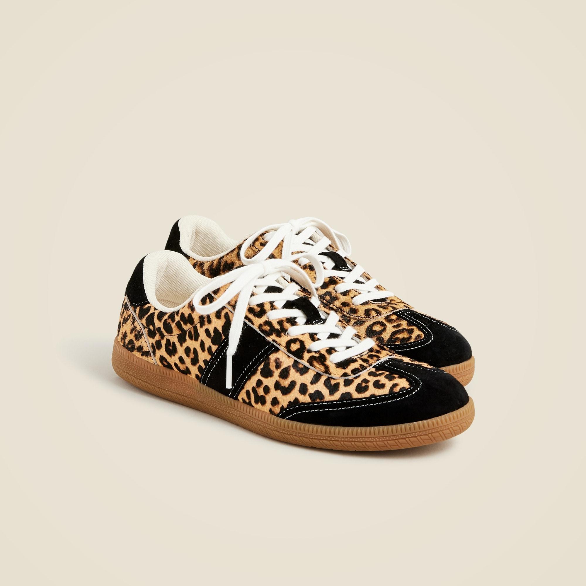 J.Crew field sneakers in calf hair Product Image