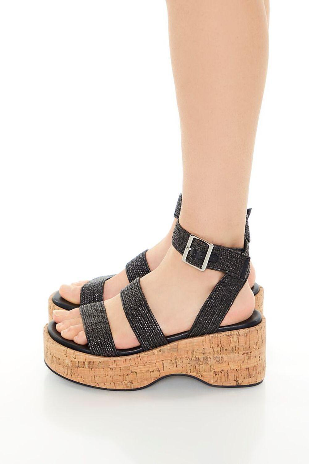 Strappy Cork Platform Wedges | Forever 21 Product Image