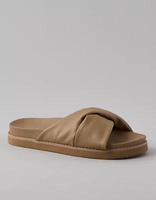 AE Twist Slide Vegan Leather Sandal Product Image