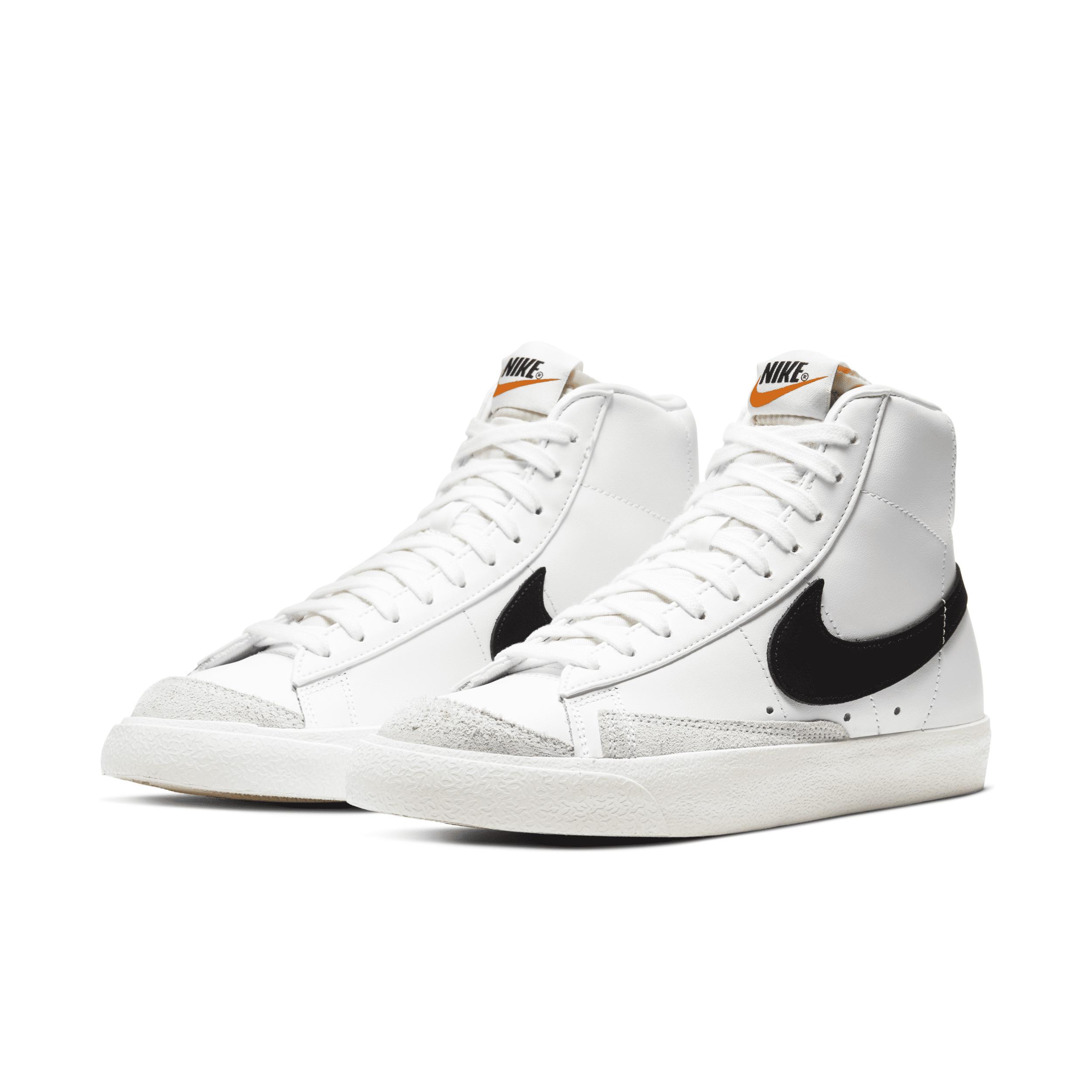 Nike Womens Blazer Mid 77 - Basketball Shoes White/Black/Sail Product Image