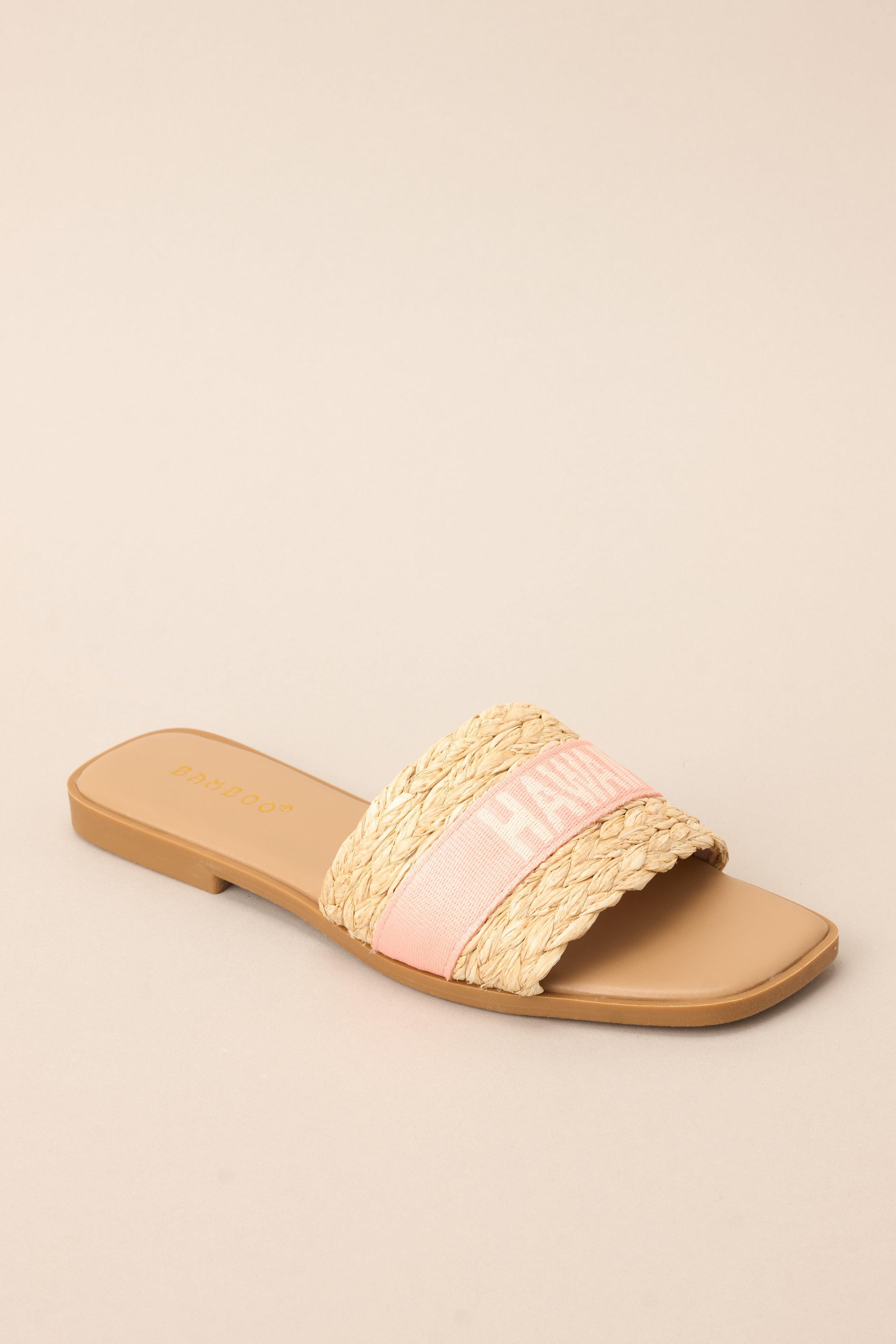 To The Tropics Light Pink Sandals Product Image