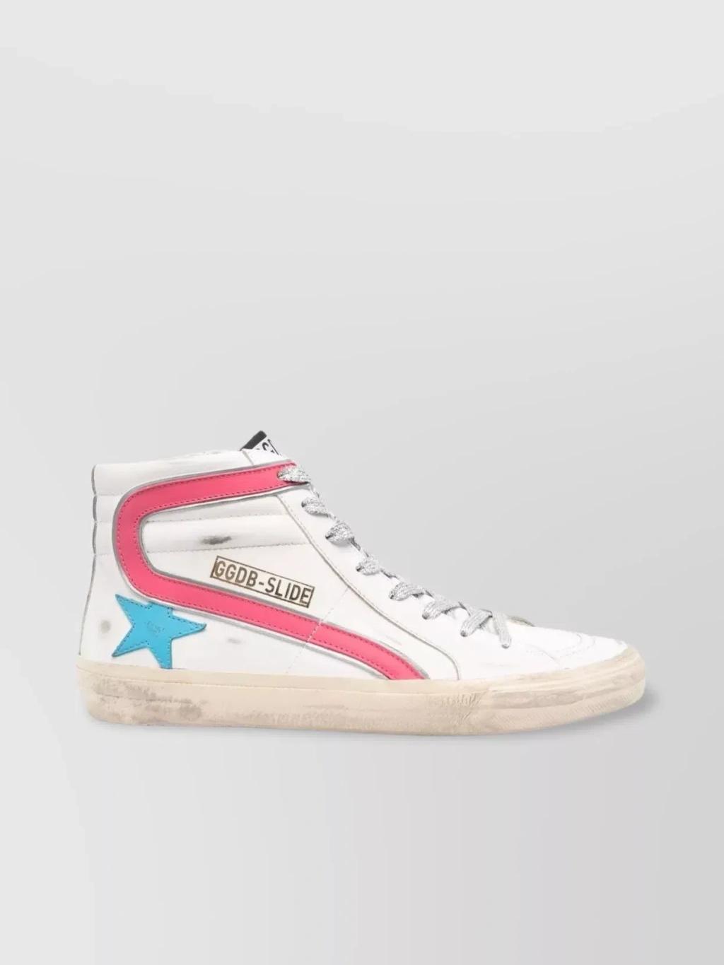 Slide High-top Sneakers In White Product Image