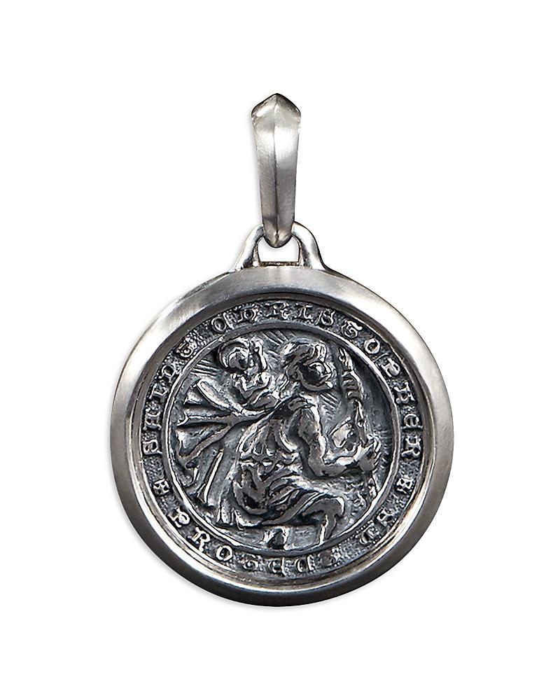 Mens The Amulets Sterling Silver St. Christopher Amulet Product Image