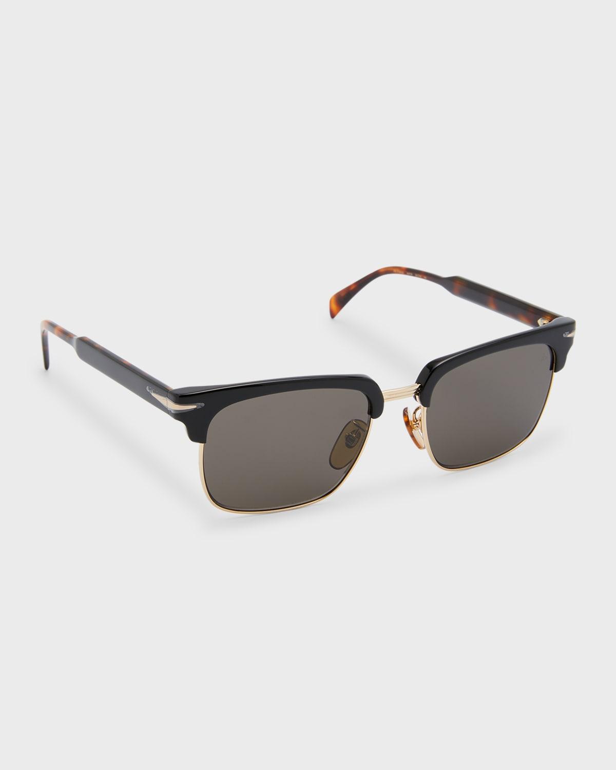 Mens 55MM Rectangle Sunglasses Product Image