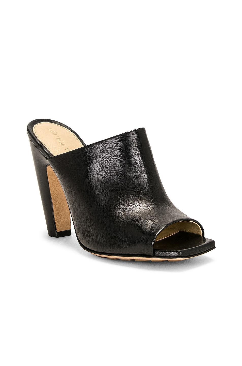 Bottega Veneta Mule Sandal Black. (also in 36, 36.5, 37.5, 38.5, 39, 41). Product Image