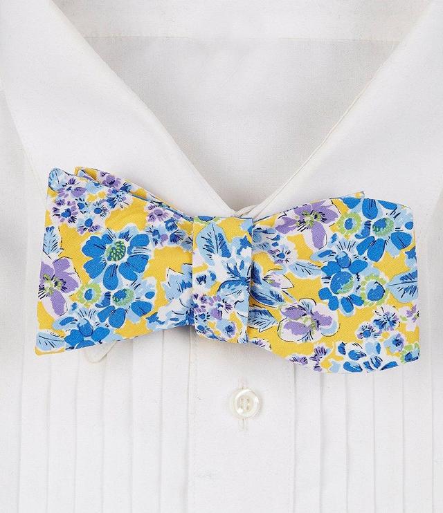 Cremieux Painted Flowers Woven Bow Tie Product Image