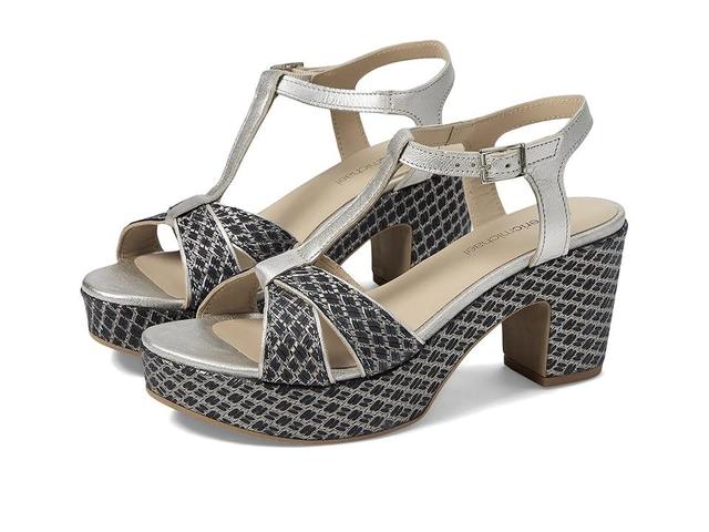 Eric Michael Valencia Silver) Women's Wedge Shoes Product Image