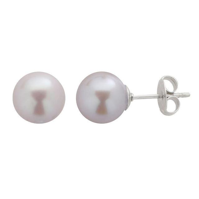 PearLustre by Imperial Dyed Freshwater Cultured Pearl Sterling Silver Stud Earrings, Womens, Purple Product Image