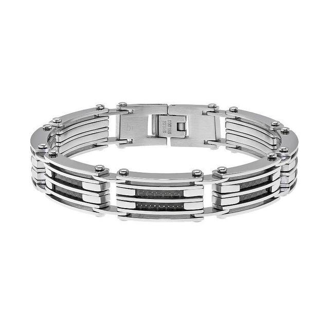 LYNX Stainless Steel Mens Bracelet Black Product Image