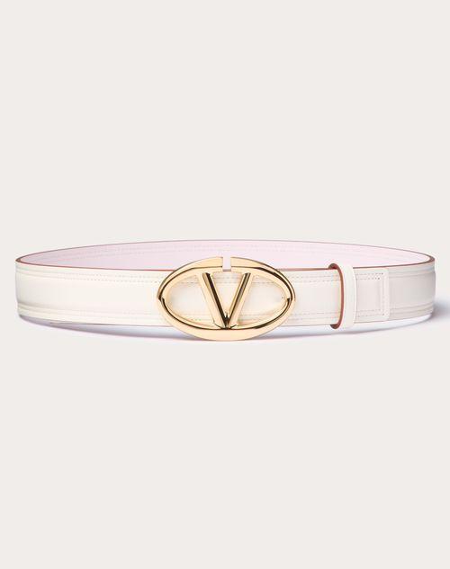 THE BOLD EDITION VLOGO SHINY CALFSKIN BELT 30 MM Product Image