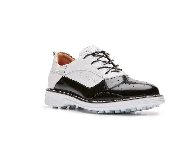 Boxto Golf Women's Inspiration Paris Spikeless Golf Shoes - Black/White Product Image