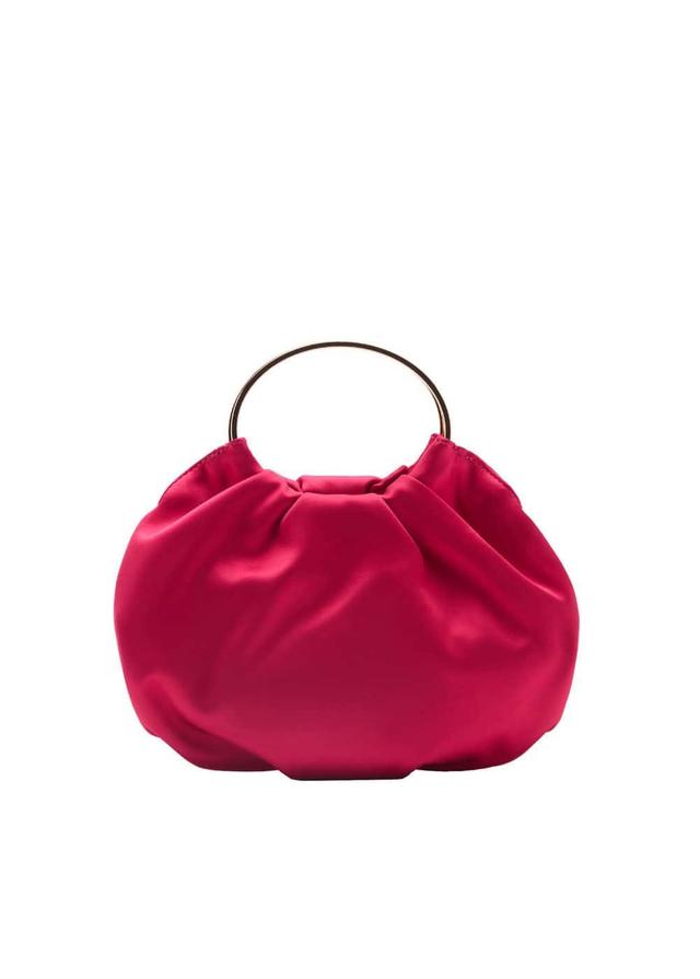 MANGO - Satin metal ring bag - One size - Women Product Image