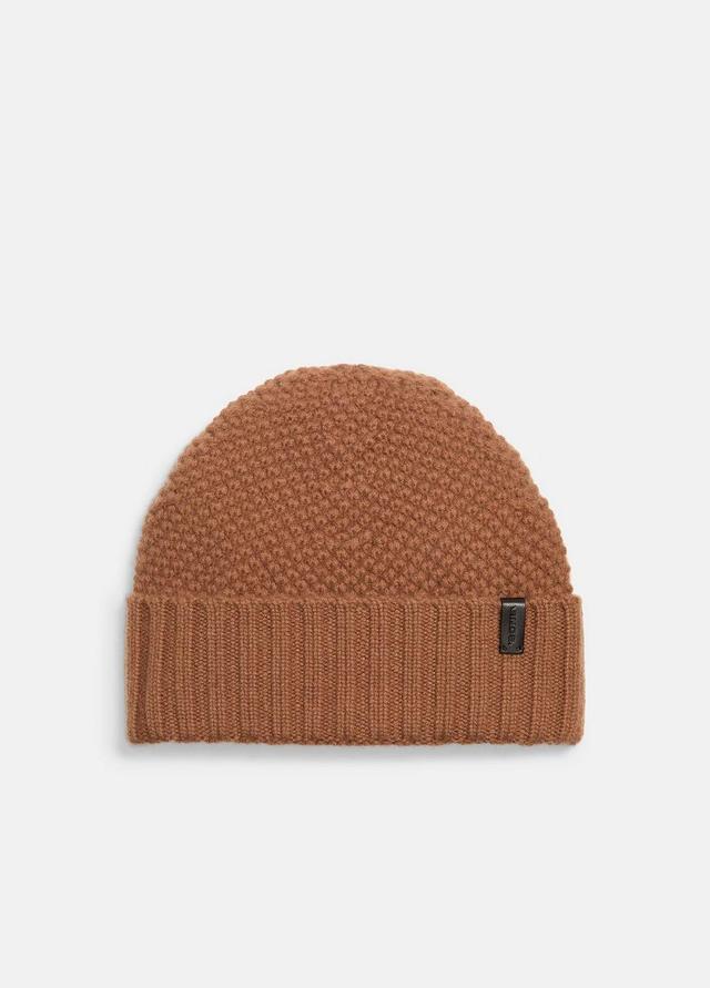 Cashmere Tuck-Stitch Beanie Product Image